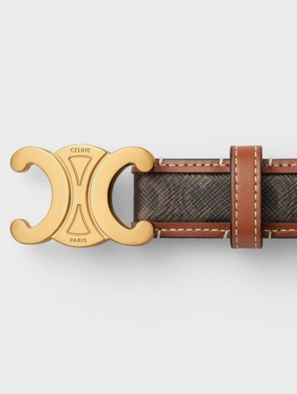 Brand New!  Celine Triomphe Belt 25MM IN Triomphe Canvas AUTHENTIC - Picture 6 of 12